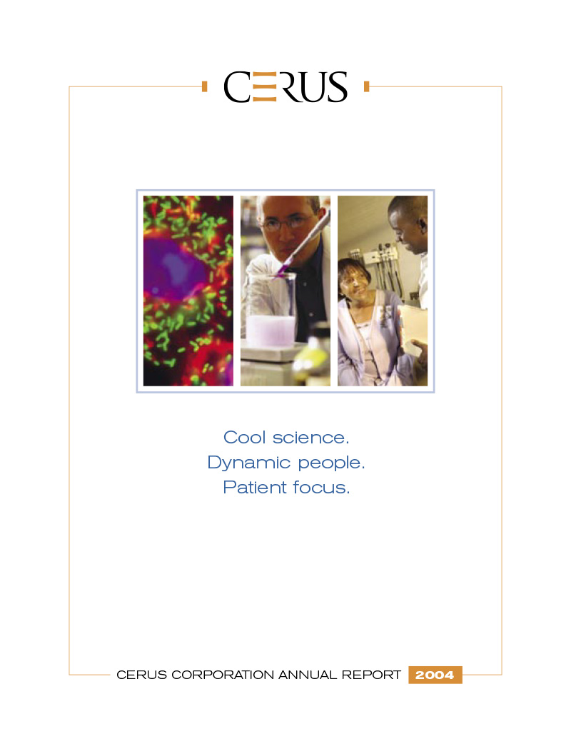cover of Cerus annual report